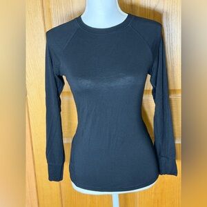 Mandala Black Under Scrub Long Sleeve Size Small